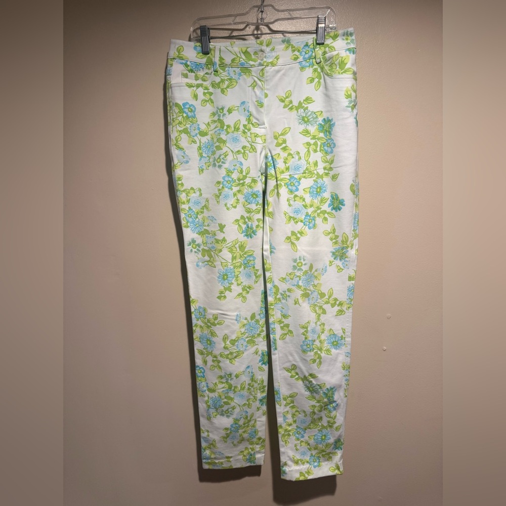 J. McLaughlin Dixie Floral print slim pants size 4 ?